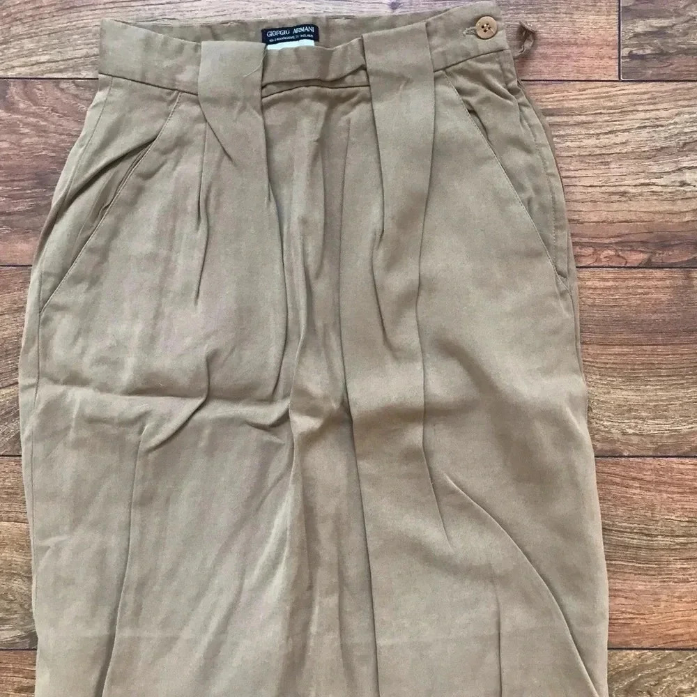 Giorgio Armani Brown Pencil Skirt